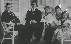 Leopold, Rainier, Franz Josef, Anton et Carlos d'Autriche-Toscane-Habsbourg