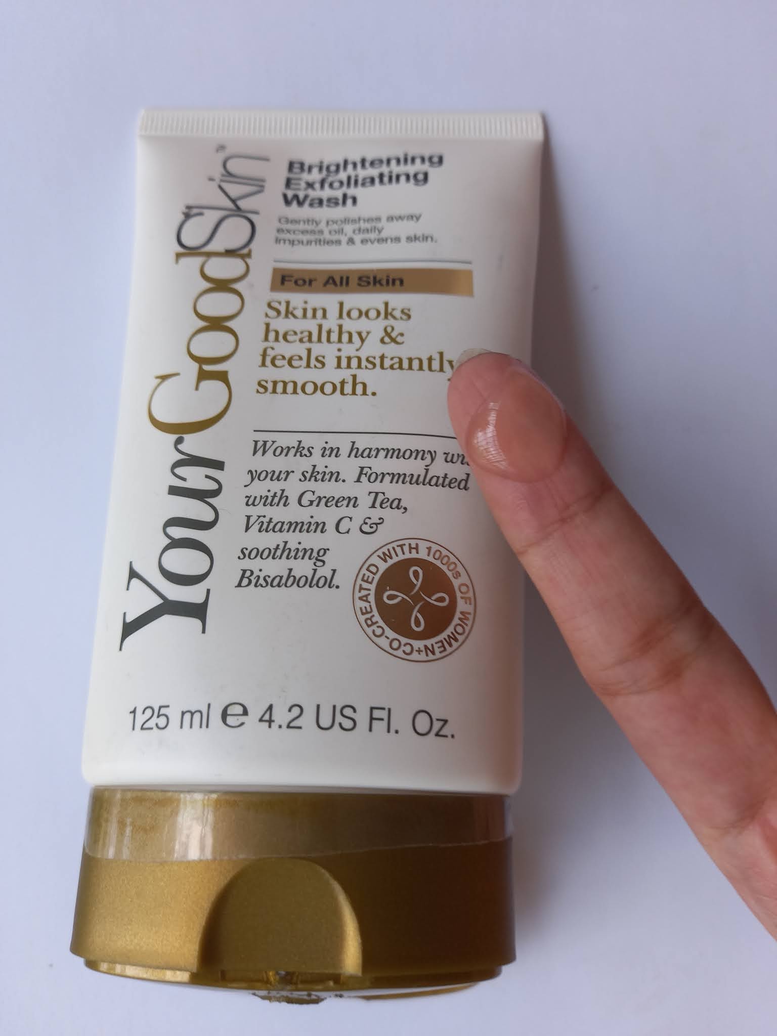 YourGoodSkin Brightening Exfoliating Face Wash - perfect skin care gift for people with oily and acne prone skin! #skincare #facewash #beautytips