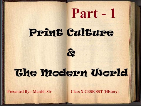 Print Culture and the Modern World Class X SST History (Part 1)