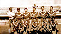 PUMAS DE LA UNAM (CLUB UNIVERSIDAD NACIONAL A. C.) - Ciudad de México, México - Temporada 1954-55 - El primer equipo profesional del Pumas, tras su fundación en agosto de 1954