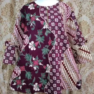 model baju batik orang gemuk modern