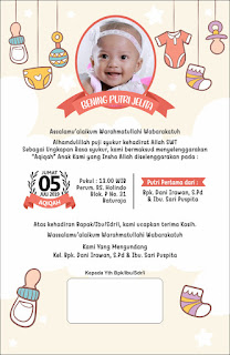 Template Undangan Aqiqah Free CDR