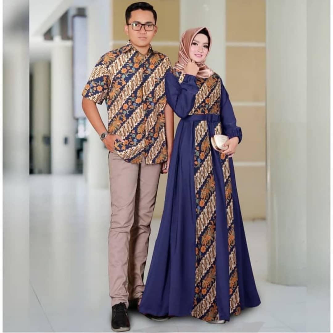 Model Baju Batik Kombinasi Terbaik 2021 Desain Mewah Dan Modern Untuk