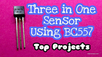 3 In 1 Sensing Project  || Using BC 557 || New Electronics Project|| Simple DIY Project