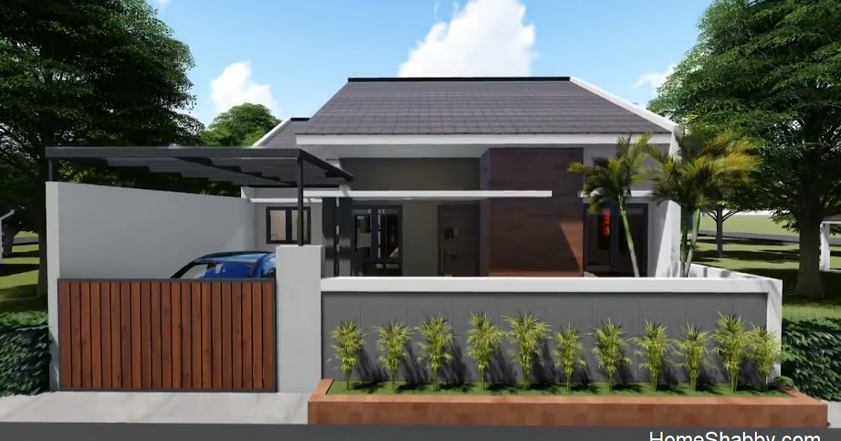  Desain  dan Denah Rumah Minimalis  Ukuran 9 x 12 M Bertema 