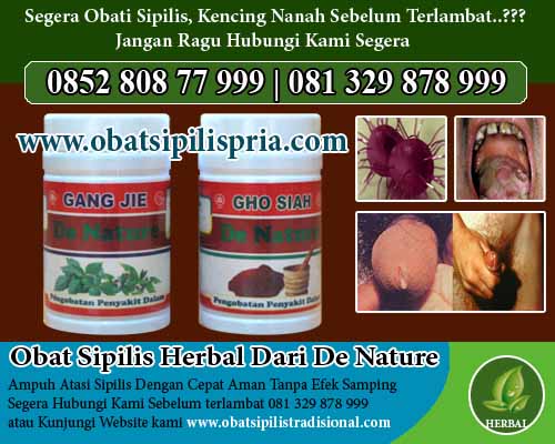 cara mengobati sipilis dengan bahan alami