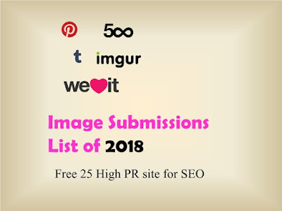 Image Submissions Site List 2018