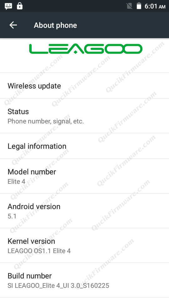 Leagoo elite 5 firmware download