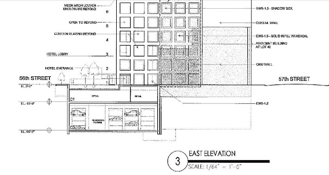 Diagram showing car parking on the underground floors