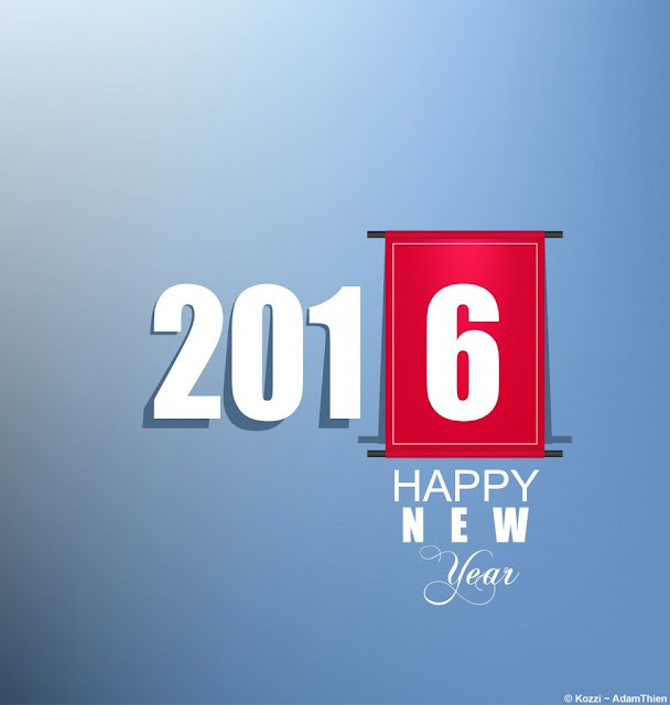 Happy New New 2016, simple but beautiful
