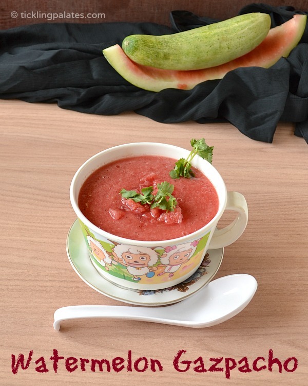 Watermelon Gazpacho | Chilled soup recipes