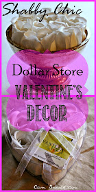 Dollar Tree rose petal soap decor