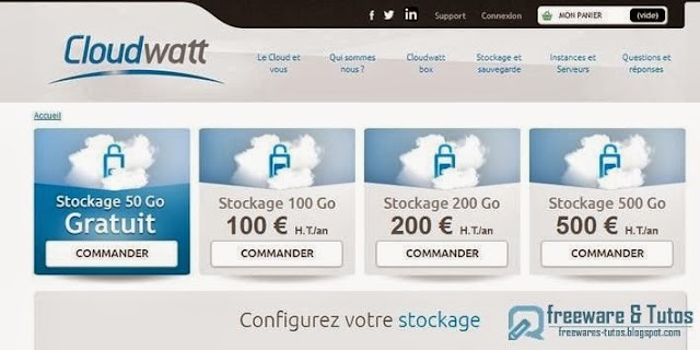 Bénéficiez de 50 Go gratuits en ligne avec Cloudwatt