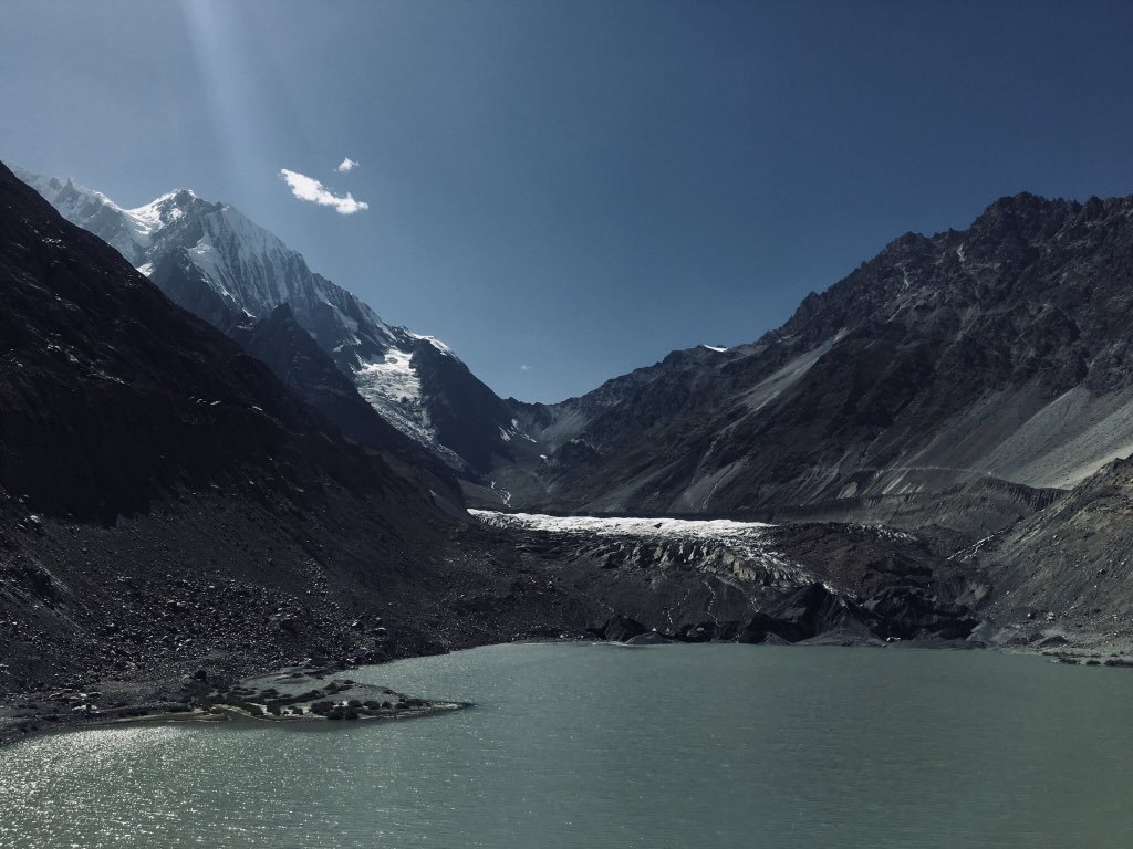Lake in Yasin valley. Ghamu Bar lake Darkut Yasin valley. darkut valley. Ghamu Bar glacier darkut valley. Tourist Attraction valley in Gilgit Baltistan