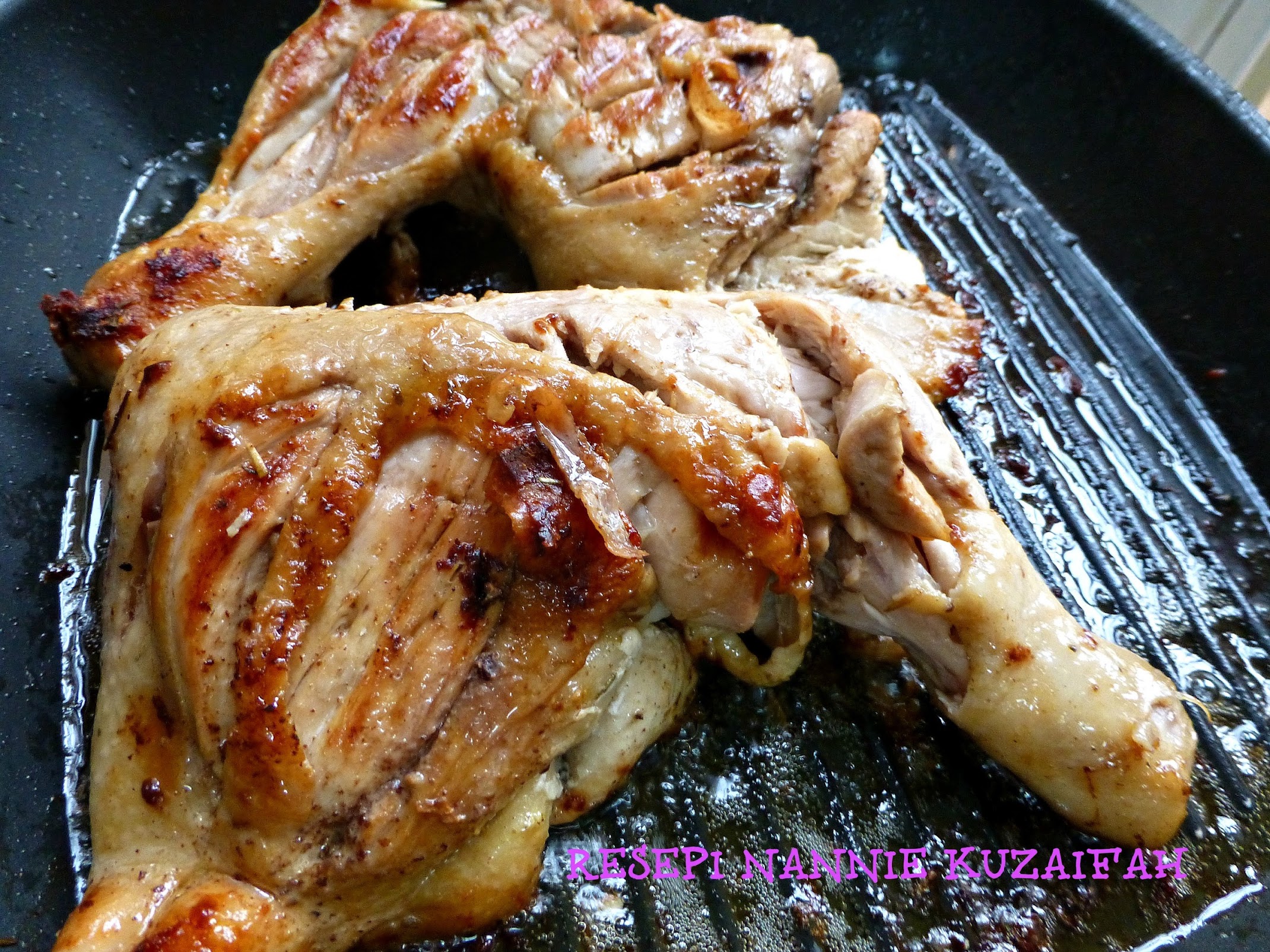 RESEPI NENNIE KHUZAIFAH: Grill ayam rosemary & thyme 