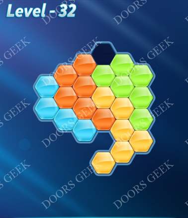 Block! Hexa Puzzle [Intermediate] Level 32 Solution, Cheats, Walkthrough for android, iphone, ipad, ipod