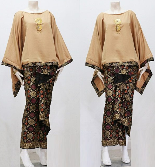 80 Model Gamis Batik Kombinasi Polos Modern Muslim Remaja 