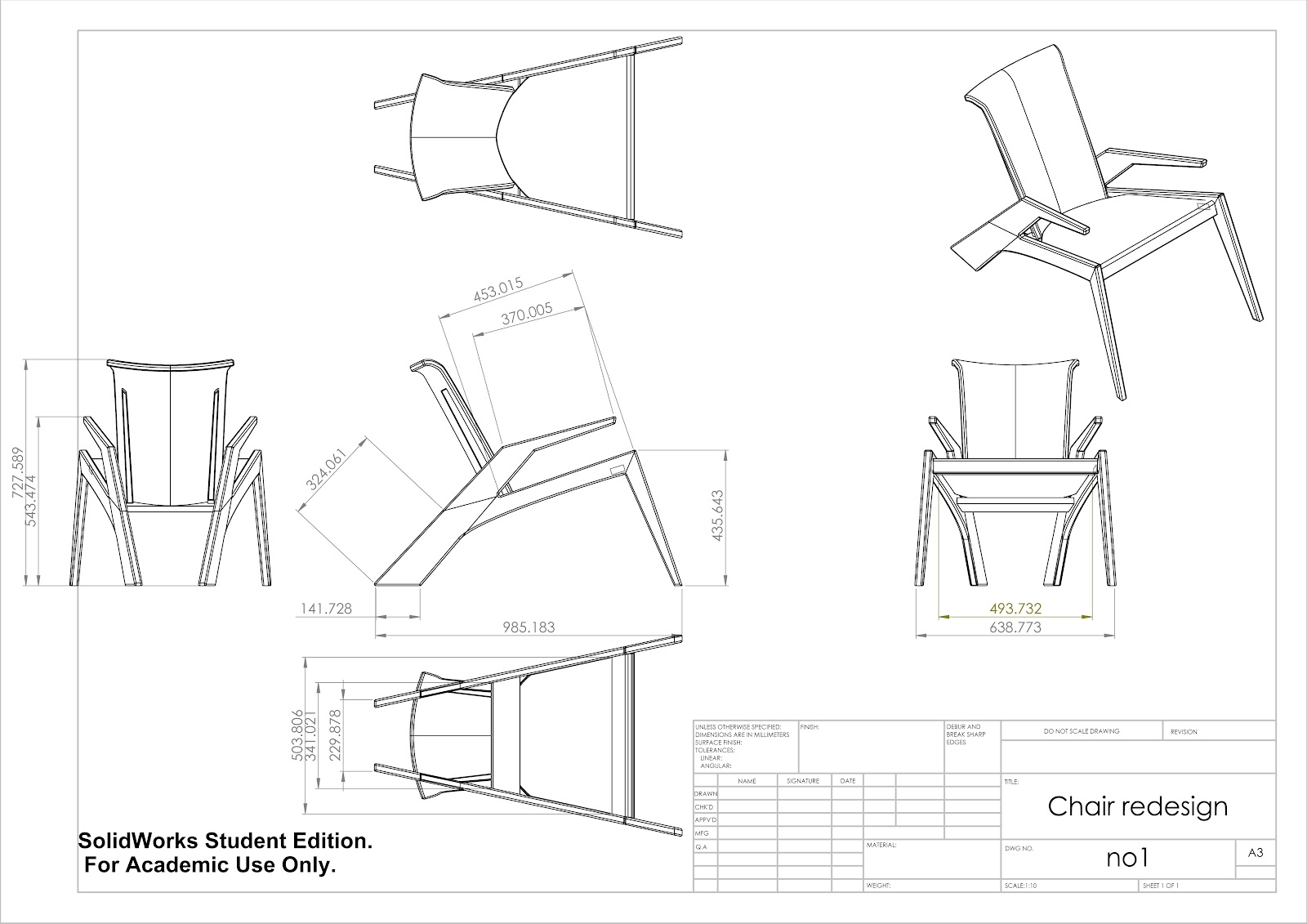 Zac Douglas Furniture Design Cad Technical Drawings 