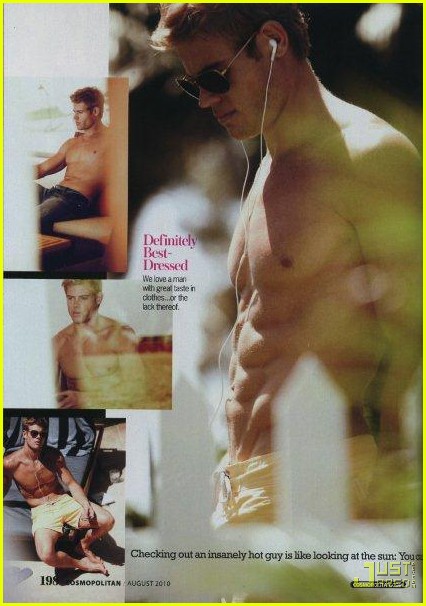 Trevor Donovan Shirtless In Cosmopolitan