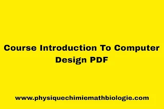 Course Introduction To Computer Design PDF