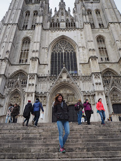 Brussels Belgium Cathedral of St Michael and St Gudula