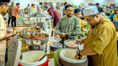 bustan mawaddah, majlis hari raya aidilfitri alumni mdq 2024, dewan tuan guru haji harun taib, maahad darul quran, rusila, marang, terengganu, nasi minyak ikan bilis mak ngah,