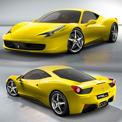 Ferrari 458 Italia in colours by Photoshop