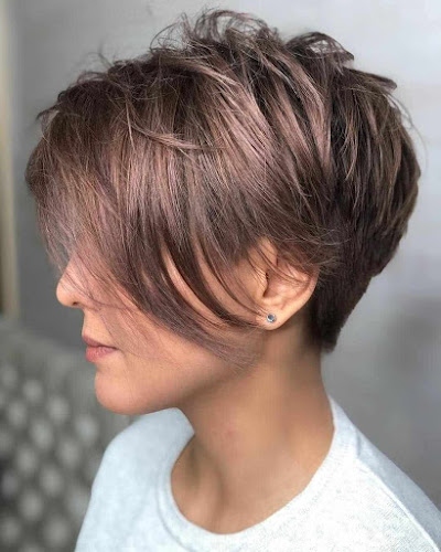 Long layers on pixie cut