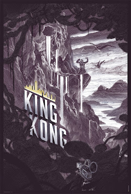 King Kong Lavender Canvas Variant Screen Print by Nicolas Delort