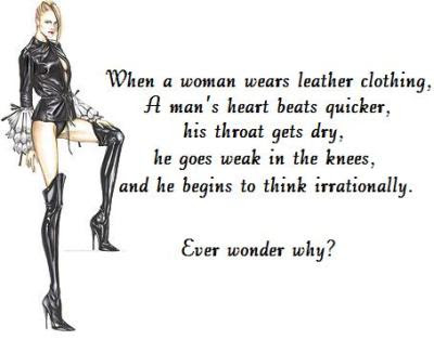 When women wear leather