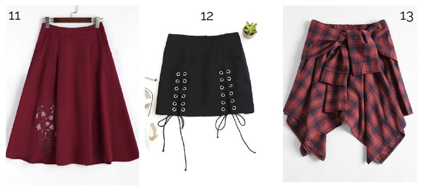 Skirts from Zaful