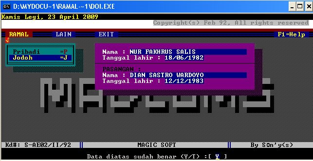 Download Program Ramalan (Jodoh, Watak, Weton, Hitung Hari 