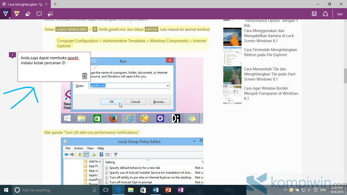 membuat web note 221