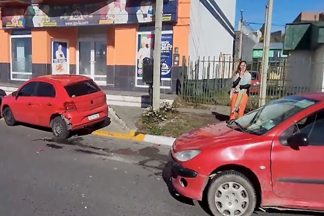 Conductor choco un vehiculo estaciondos y dijo que se descompenso