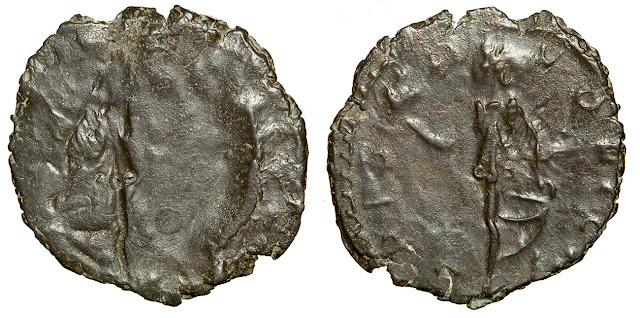 Billon Antoninianus of Tetricus I or Tetricus II, 271-274 CE.