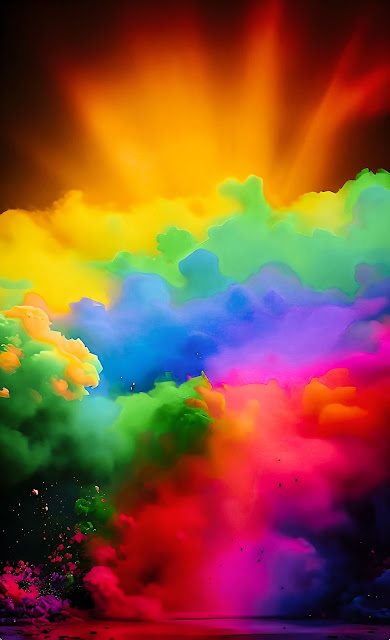 High-Resolution Holi Background