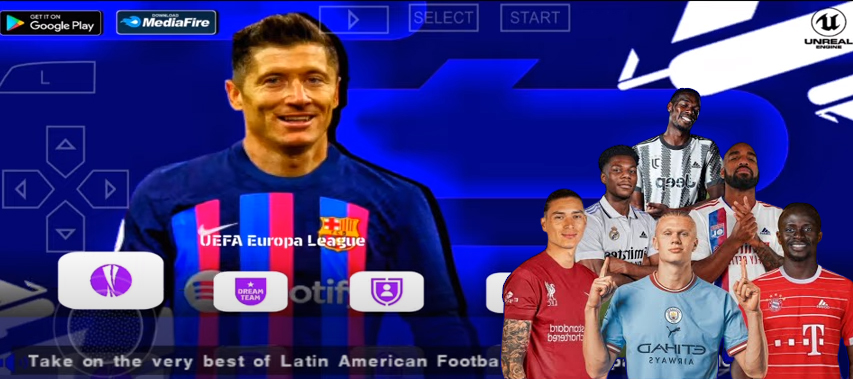 Efootball™ PES 2023 PPSSPP Update kits Real Face New stadium