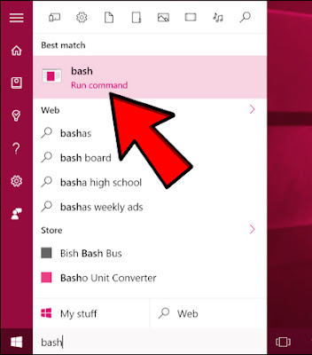 Bash on Ubuntu on Windows 10