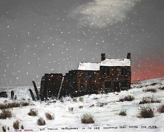 Peter Brook art, abandoned farm