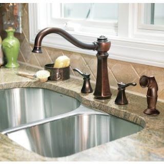 kitchen sink in oil rubbed bronze finish