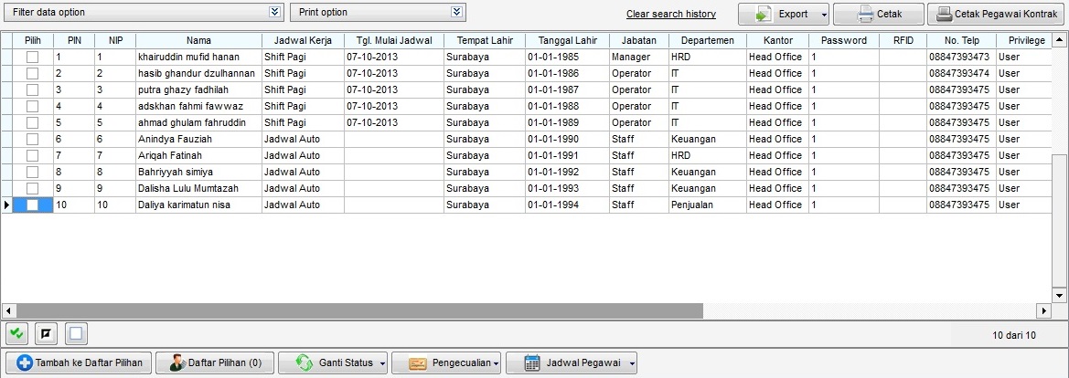 Download Contoh Jadwal Kerja Shift - Contoh Ole