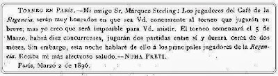 Invitación de Numa Preti a José María Baquero Vidal