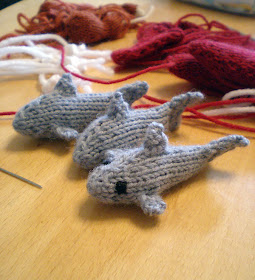 knitting in progress magnet shark
