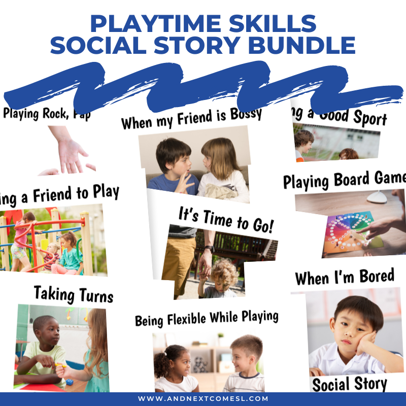 Playtime skills social stories bundle