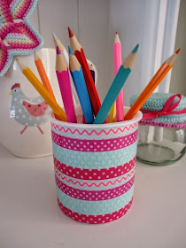 Washi Tape Pen Pot : Dinki Dots