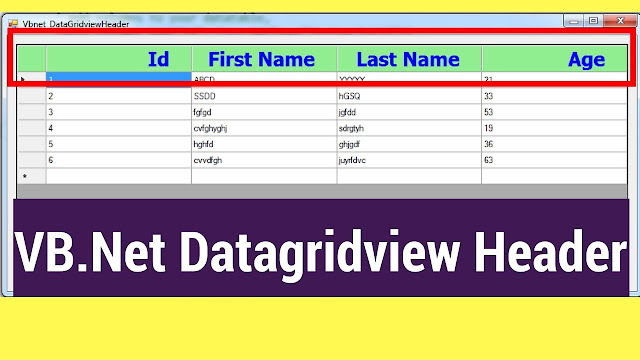 Style DataGridView Columns Header In VB.Net