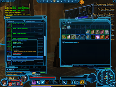 SWTOR - Starship Upgrades Vendor