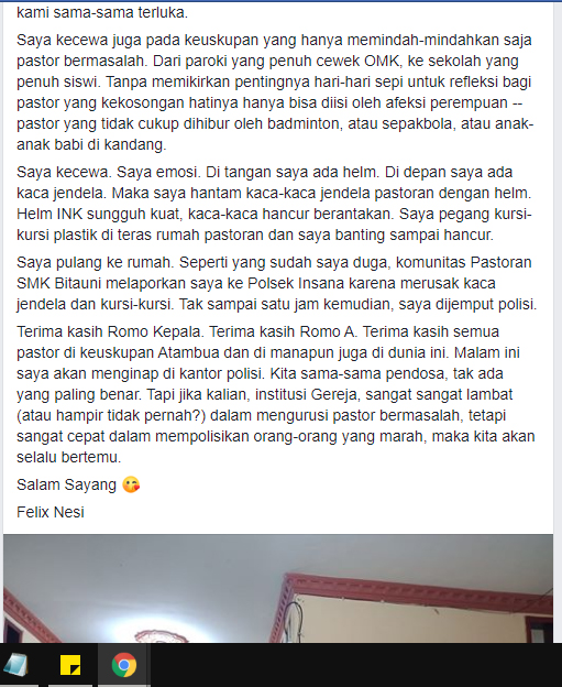 Felix K. Nesi Pemenang Sayembara Novel DKJ 2018 Dipolisikan