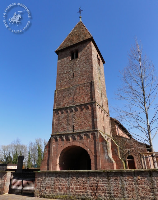 ALTENSTADT (67) - Eglise Saint-Ulrich (XIe-XIIe siècles) (Extérieur)