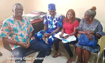 R-L Team Lead, Lagos State Advocacy Team (SAT), Mrs. Bunmi Tejumola; ATM Programme Officer, Ms Tope James; Supervisory Councillor, Mosan Okunola LCDA, Prince Hakeem Adeyemi and ITREALMS media lead, Mr. Remmy Nweke at Rauf Aregbesola Primary Health Centre, Egbeda, Lagos, during the visit.